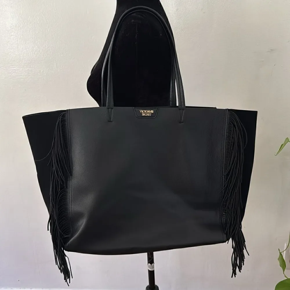 Victorias Secret Tote Bag Faux Leather EUC